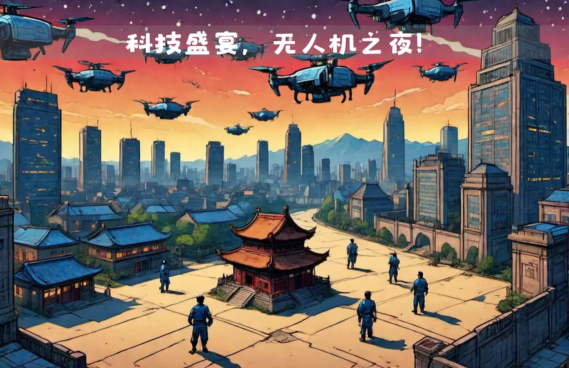 现场无人机表演：观众反应与互动体验_无人舞台图片_无人表演的剧场