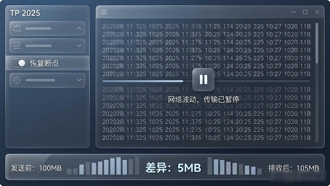文件传输中断处理：tp 2025安卓版Ftp服务重启与断点续传！_TP2025断点续传设置_FTP断点续传安卓